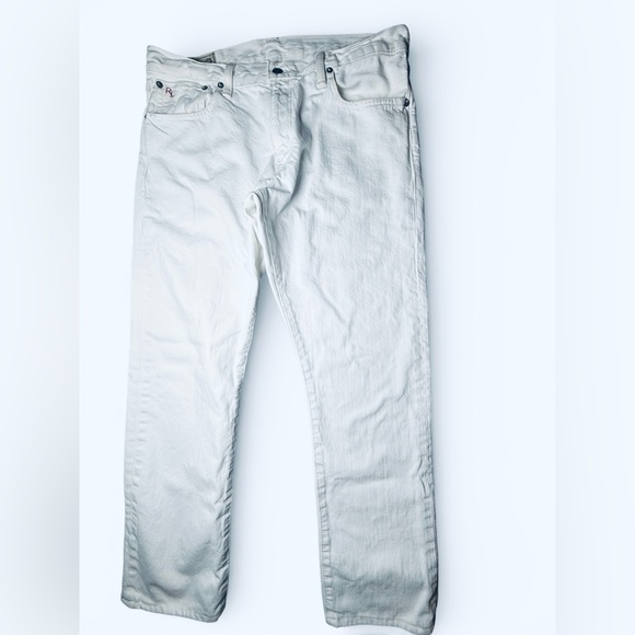 Men’s Polo Ralph Lauren White Straight-Leg Jeans – 34 x 30 - Picture 3 of 6